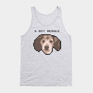 8 Bit Beagle - Retro Pixel Art dog Tank Top